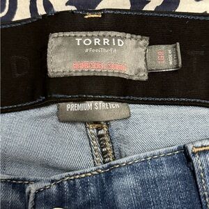 Torrid Blue Bombshell Skinny Jeans